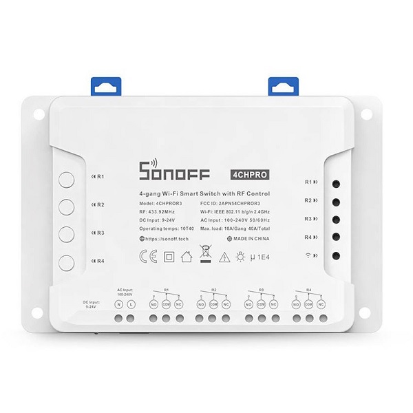 Interruttore WiFi 4 Canali PRO 230V/9-23V Contatti Puliti